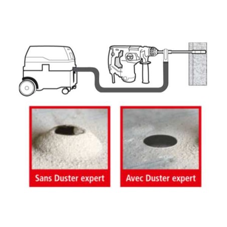 Foret BETON SDS PLUS Carbure D10 x 270 mm Foret Béton Zéro Poussières Aspiration 100% poussières TIVOLY