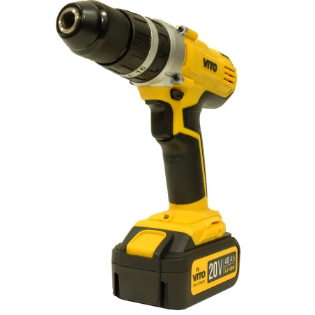 Perceuse Visseuse sans fil 20V + 2 Batteries 4.0 Ah + Chargeur rapide VITO