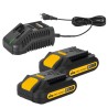 Perceuse Visseuse sans fil 20V + 2 Batteries 2.0 Ah + Chargeur rapide VITO