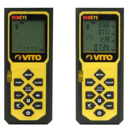 Télémètre laser Digital professionnel portée 60 m précision 3 mm Arrêt auto mesure de distances VITO