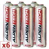 Pack de 6 Cartouches de gaz 330gr Butane propane mix 600ml Valve 7/16 ALPENTECH