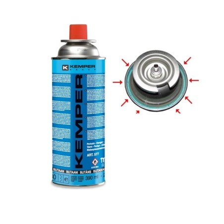 Chalumeau à gaz Multi-usages Soudure Brasage Cuisine + Cartouche de gaz butane 227gr KEMPER