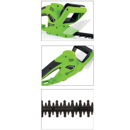 Taille haies 600W Lame double denture 59cm Protection mains Poignée avec interrupteur VITO