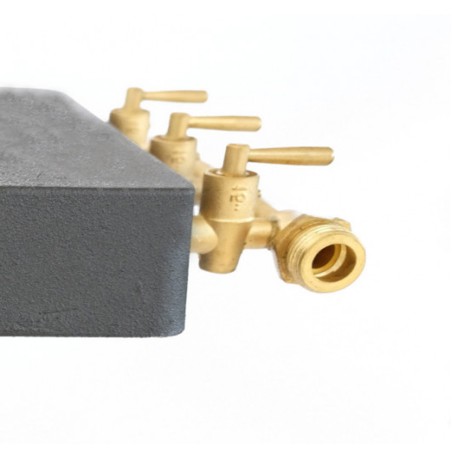 Rechaud gaz Traiteur Fonte véritable 9.8 kw 4 pieds 3 robinets + Tuyau gaz et détendeur