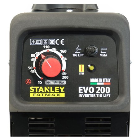 Poste à souder 160 Ampères Soudure MMA / Tig lift 1.6 à 4 mm + Cagoule de Soudure Automatique 9/13 STANLEY FATMAX