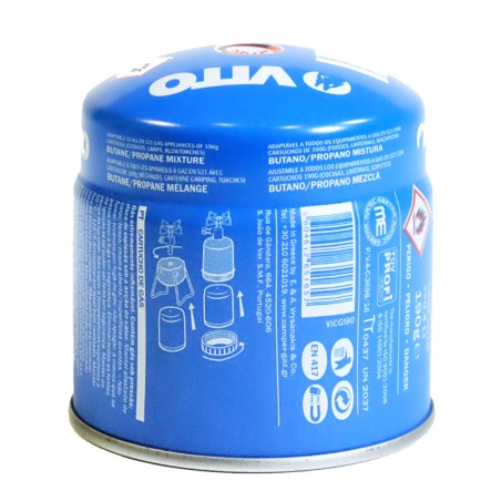 Lampe à gaz Coque ABS 1000W + 4 cartouches gaz 190gr Perçables Butane VITO