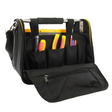 Sacoche professionnelle électricien 12 Outils Poignée acier renforcée Nylon haute Qualité Sac bandoulière VITO