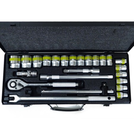 Coffret à douilles 24 pièces 1/2" Chrome vanadium VITO
