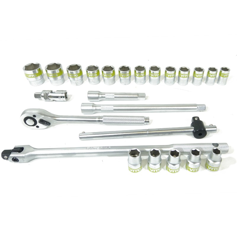 Coffret à douilles 24 pièces 1/2" Chrome vanadium VITO