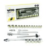 Coffret à douilles 24 pièces 1/2" Chrome vanadium VITO