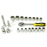 Coffret à douilles 21 pièces 1/2 " Chrome vanadium VITO