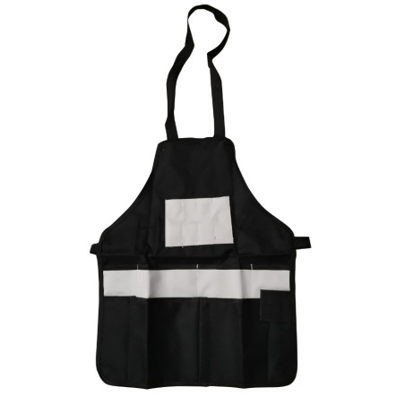 Tablier de travail avec poches 45 X 56 CM NOIR ET GRIS AWELCO