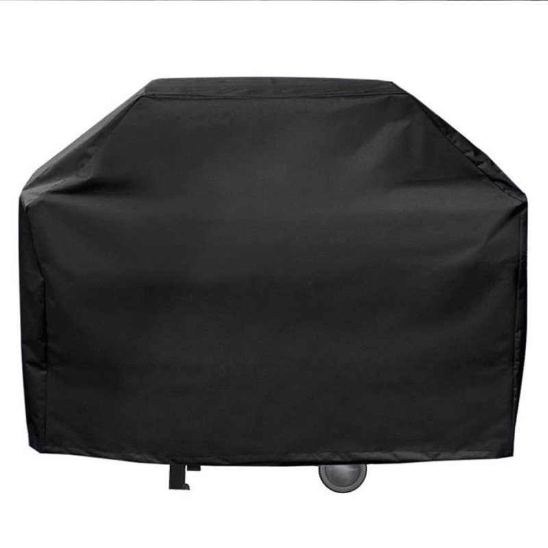 Housse Barbecue Exterieur 160 x 68 x 120 cm Housse de Protection Impermeable Noire - Bâche Barbecue Doublée Rembourrée