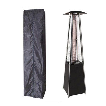 Housse pour Parasol chauffant Pyramide Protection étanche Polyester ZIP Intégral 227x46cm bas 56cm