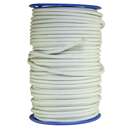 Sandow élastique Diamètre 9 mm 10 mètres Tendeur Couleur Blanc Fixation Baches