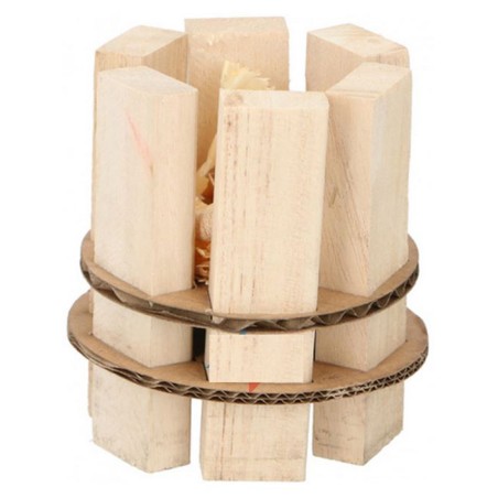 Lot de 4 Allume feu Barbecue Cheminée Allumage de feu Starter WOOD 7.5 X 8 CM