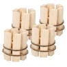 Lot de 4 Allume feu Barbecue Cheminée Allumage de feu Starter WOOD 7.5 X 8 CM