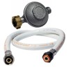Rechaud gaz fonte véritable 9.8 KW 4 pieds 3 robinets + Tuyau gaz 1.50m et Détendeur Butane