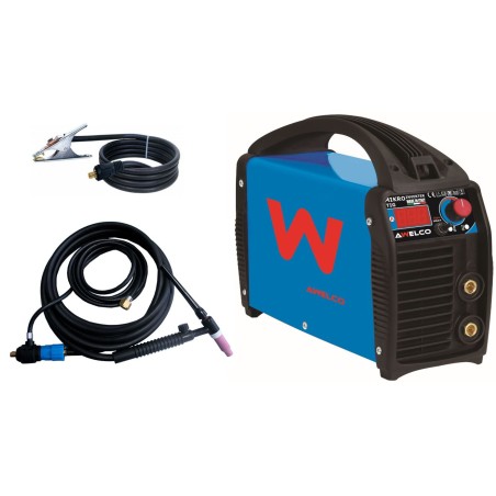 Poste à souder MMA et TIG Lift 150 Ampères + Pack Cagoule LCD + Torche tig + Gaz + détendeur MIKROTIG 170 AWELCO