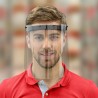 Casque de protection avec Visière 36x23 cm Polycarbonate Anti reflet et Anti buée Serre tête Ajustable VITO