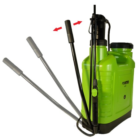 Pulvérisateur manuel 12L Spray et Jet Végetaux et Jardins accessoires 3 buses VITO