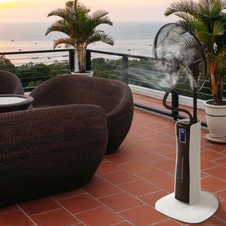 Ventilateur Brumisateur 75W Télécommande Réservoir 3L Oscillant Programmable 3 vitesses NIKLAS