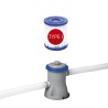 Piscine tubulaire rectangulaire 4x2.1x 0.8m Anti-Corrosion, Liner PVC Renforcé, Pompe de Filtration Incluse 5700L Bestway