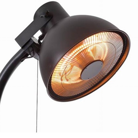 Parasol chauffant 2000W  à infrarouges Quartz Hauteur 2.15m Inclinable et Orientable 230V KEMPER