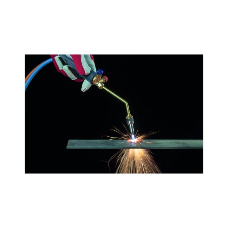 Chalumeau BI Gaz Pro 110 Bar Oxygène / Propane Réducteurs GAZ Manomètres + 2 pointes OXYKIT 3300°C KEMPER