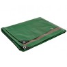 Bâche plastique 10 x 15m Verte et Marron PE haute résistance 250g/m2