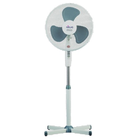Ventilateur sur pied 45W Mat télescopique 1.30m 3 vitesses 40 cm NIKLAS