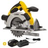 Scie Circulaire sans fil 20V EGO LI + Batterie Lithium 4AH + Chargeur rapide VITO