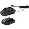 Meuleuse d'angle 115 mm 20V 115mm + Batterie Lithium 2AH + Chargeur Rapide VITO