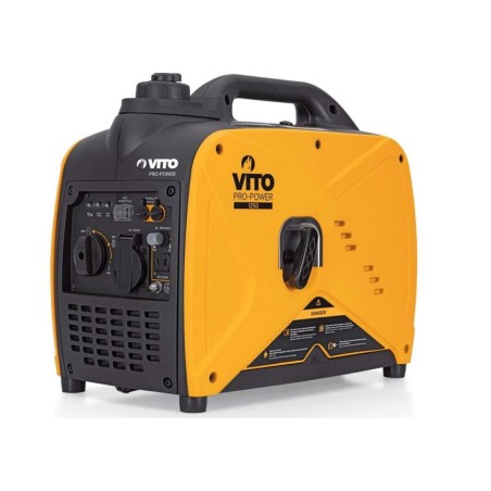 Groupe électrogène Inverter 1100W 60 cm3 essence 4T 1.5 CV Silencieux Soudure Portable Onduleur VITO