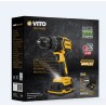 Perceuse Visseuse Brushless 20V + 2 Batteries Lithium 2.0Ah Chargeur Coffret accessoires VITO