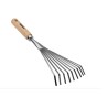 Kit 9 outils de jardin Manche bois Hêtre Inox et Fer forgés à la main  VITO