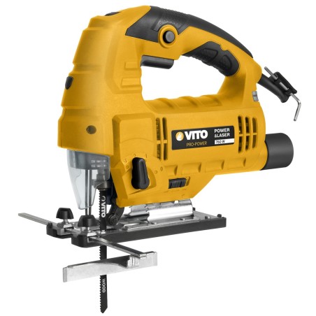 Scie sauteuse Laser LED 750W + 5 Lames BOIS 9 vitesses Guidage 45° VITO