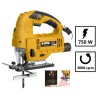 Scie sauteuse Laser LED 750W + 5 Lames BOIS 9 vitesses Guidage 45° VITO