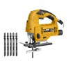Scie sauteuse Laser LED 750W + 5 Lames BOIS 9 vitesses Guidage 45° VITO