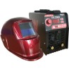 Poste à souder inverter MMA ARC 250 + Cagoule de soudage LCD Red 13 Soudage 15-200A AWELCO
