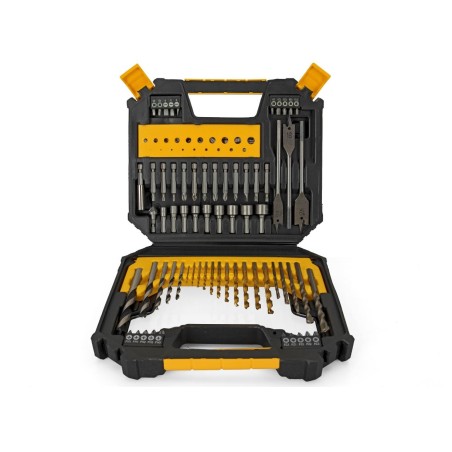 Mallette à outils 128 pièces Boite à outils Forets Acier Pierre Bois et Embouts VITO