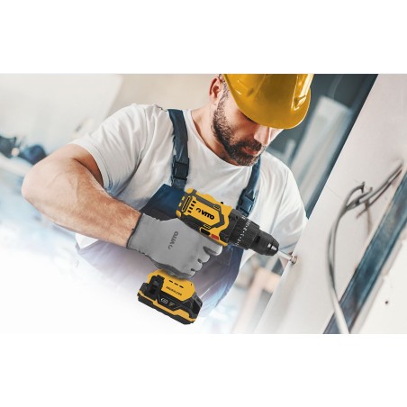 Perceuse Visseuse Brushless 20V + 2 Batteries Lithium 4Ah + Coffret 32 Embouts + Chargeur et Mallette VITO