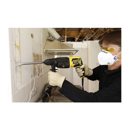 Marteau perforateur 750W SDS+ Poignée latérale + Tige 2 Pointes Burin plat Adaptateur Mallette STANLEY FATMAX