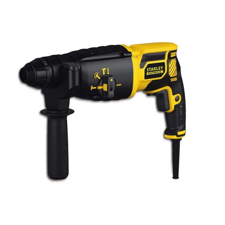 Marteau perforateur 750W SDS+ Poignée latérale + Tige 2 Pointes Burin plat Adaptateur Mallette STANLEY FATMAX
