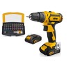 Perceuse Visseuse 14.4V + 2 Batteries Lithium 2Ah + Coffret 32 Embouts + Chargeur et Mallette VITO