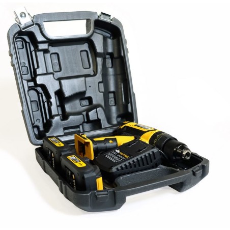 Perceuse Visseuse 14.4V + 2 Batteries Lithium 2Ah + Coffret 32 Embouts + Gants + Chargeur et Mallette VITO