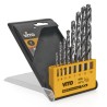 Perceuse à percussion 850W + 8 Forets Acier 3 à 10 mm + Boite à outils 18" VITO