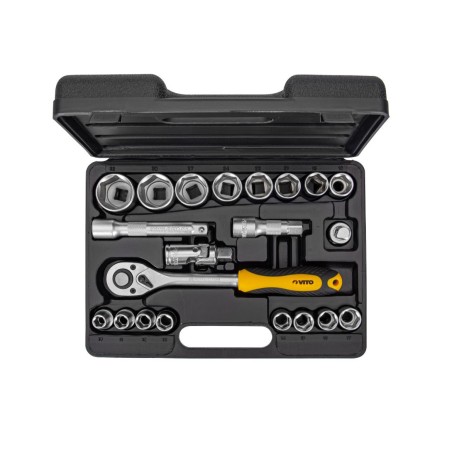 Coffret à douilles 21 pièces 1/2 " Chrome vanadium VITO