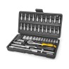 Coffret à douilles 46 pièces CRV 1/4 Chrome vanadium VITO