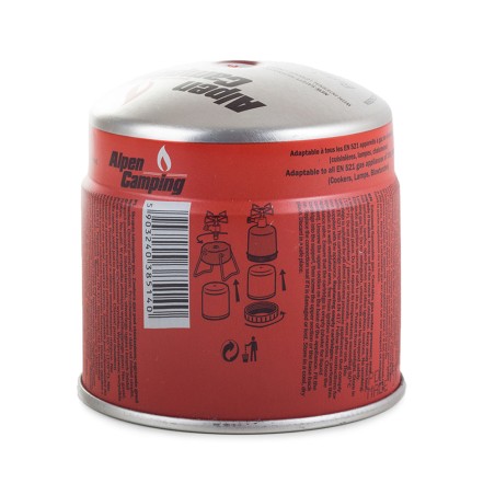 Pack de 36 Cartouches de gaz 190g Perçable Butane Propane Avec Sécurité stop-gaz ALPENTECH